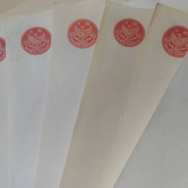 KERTAS SEGEL SINGLE TAHUN 1980-1986
