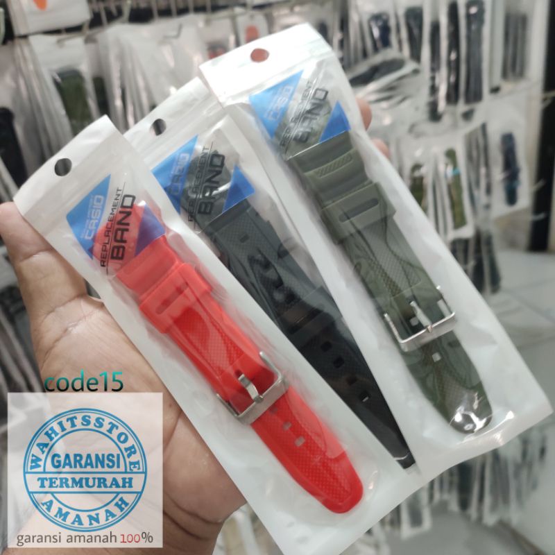 Tali Jam Tangan Casio AQ-S800W Aq S800w Rubber Grade A Strap