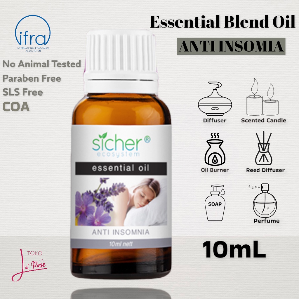 Deep Sleep Anti Insomia Aromatherapy Sicher Essential Oil Pewangi Ruangan Aromaterapi Diffuser Humidifier 10ml