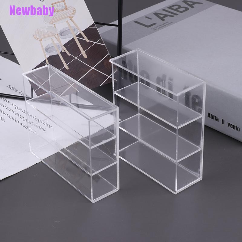 (Newbaby) Miniatur Lemari Display Bahan Akrilik Untuk Rumah Boneka 1 / 12