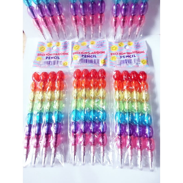 Pensil cabut susun lucu set isi 4pcs