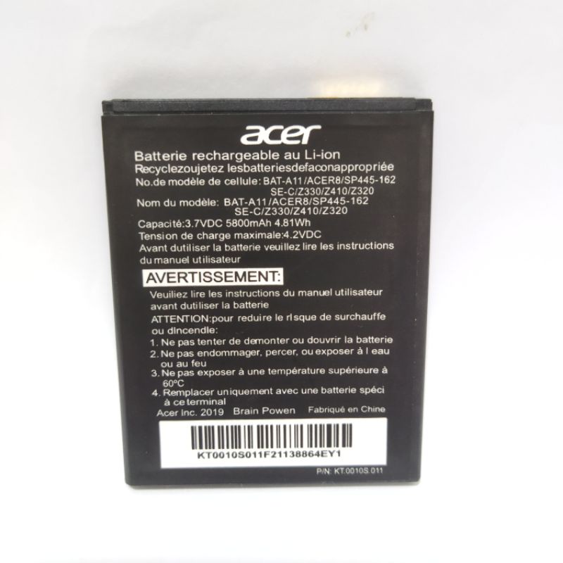 Baterai batre ACER Z330/A11 Original