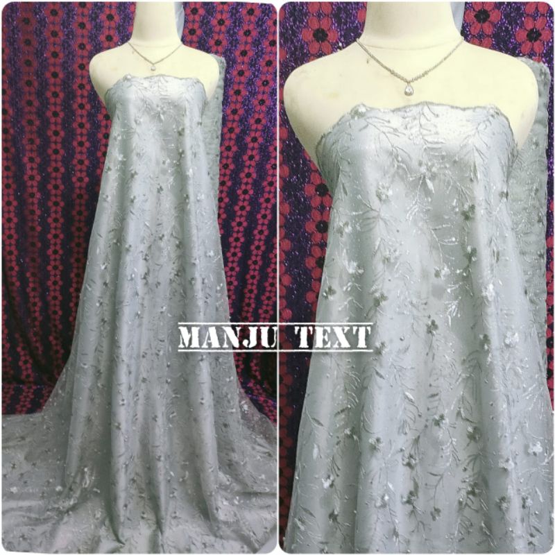 Kain Tille Akar Rambat Mutiara / kain tulle rambat mutiara ( kwalitas oke harga termurah)