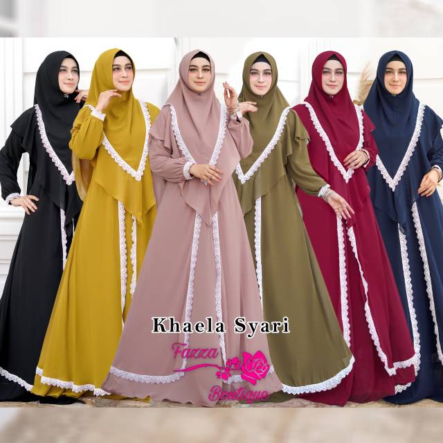 GAMIS CERUTI SET SYARI - KHAELA BY FAZZA