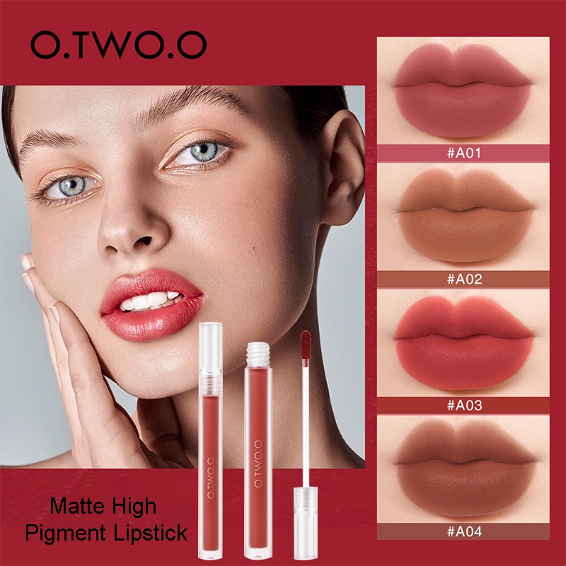 O.TWO.O Matte Lip Gloss Long Lasting Color Non-Stick Liquid Lipstick