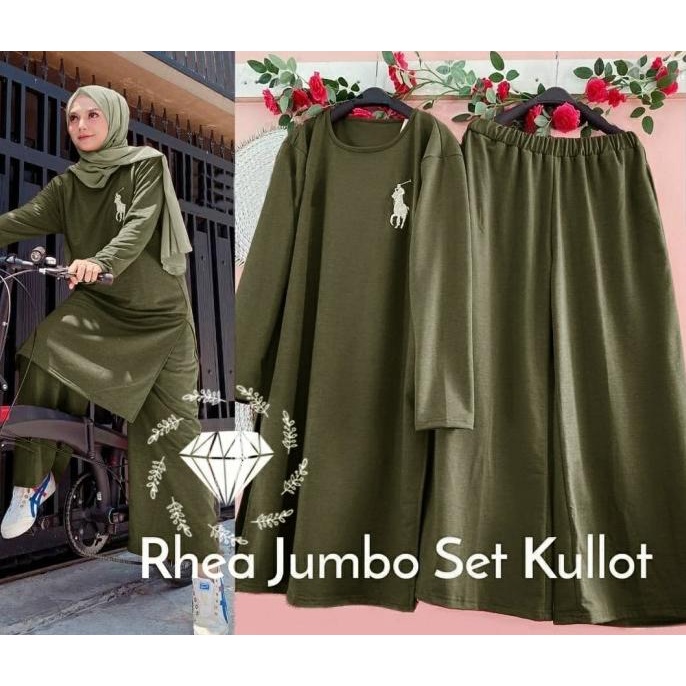 Setelan Olahraga Wanita Baju Gowes Kaos Sepeda Training Muslimah Jumbo