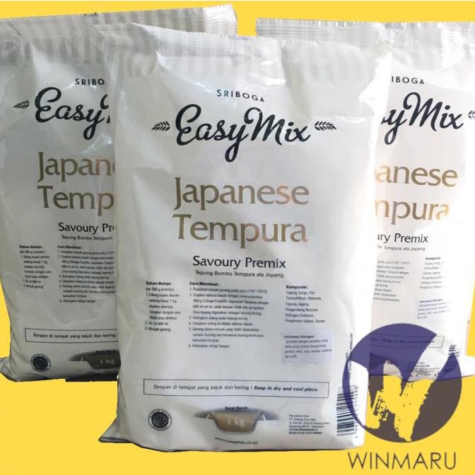 

TERMURAH Tepung Tempura Sriboga Easymix - Japanese Tempura 1 Kg Kode 916