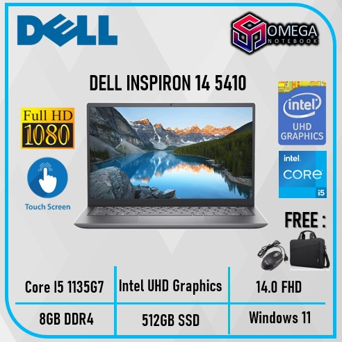 DELL INSPIRON 14 5410 i5 1135G7 8GB 512SSD W11 14.0FHD 2IN1 TOUCH