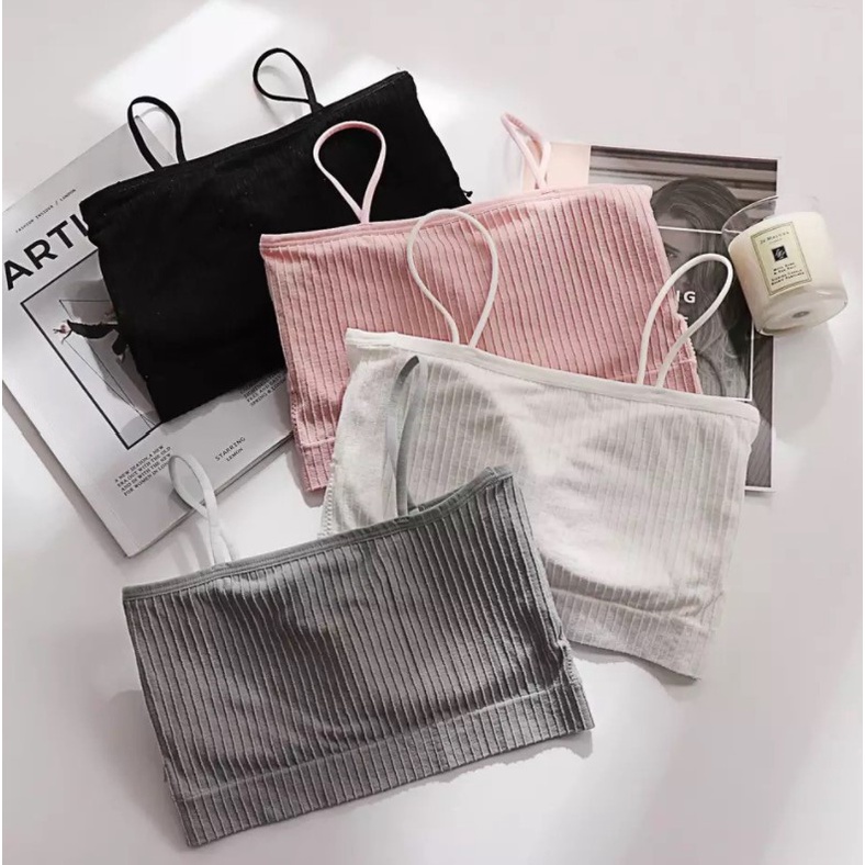 SBR05 - SPORT BRA KEMBEN FASHION WANITA MODEL TALI KECIL / TANPA KAWAT KUALITAS NYAMAN DI PAKAI