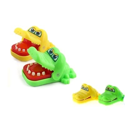 JE.ID Mainan Crocodile Gigit Mini Gantungan Buaya Mainan Buaya Gigit Jari Mini Gantungan Kunci Buaya Gigit Mini Untuk Bermain Tantangan Yang Seru Gigitan Buaya Emulational Crocodile Toy ABS Plastic