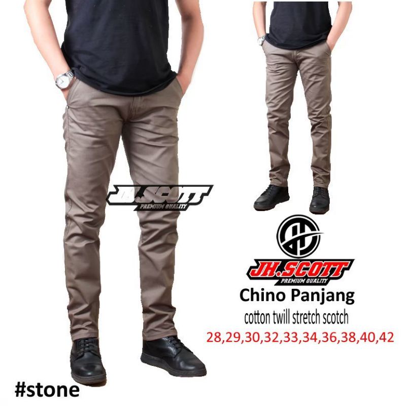 CELANA CHINO PRIA PANJANG/CELANA CHINO BIGSIZE/STONE 28-42