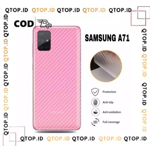 Skin Carbon SAMSUNG J2 prime, A51, M11, M31, A10, A20 Garskin Carbon Back Sticker Carbon [QTOP.ID]