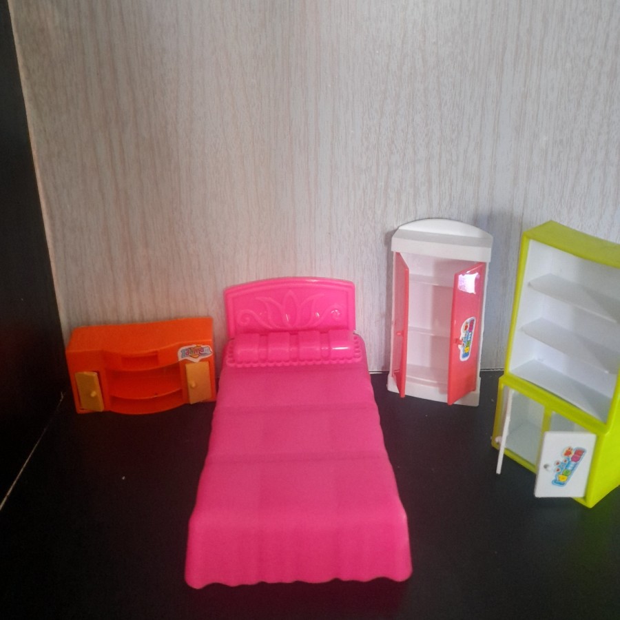 mainan anak perempuan set kamar tidur lengkap set bedroom