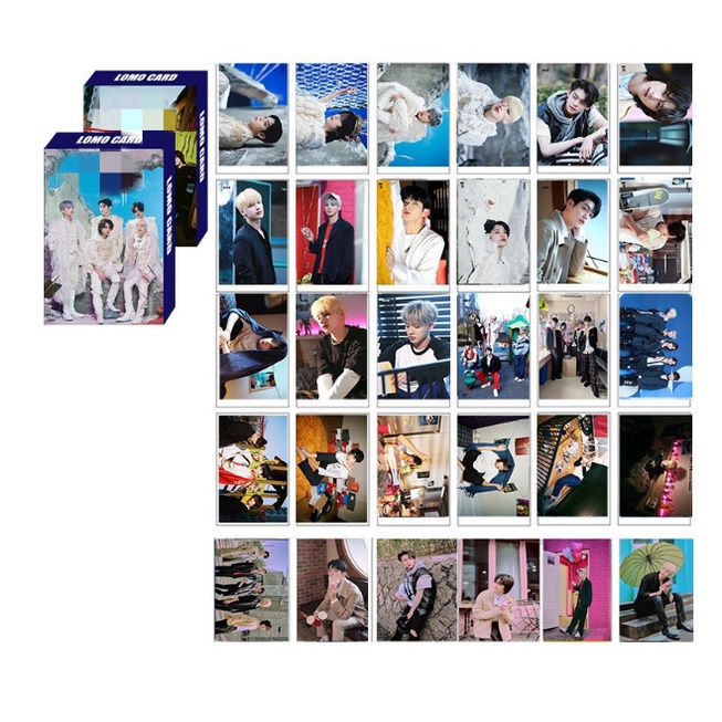 30pcs / set Kartu Lomo Foto BTS Exo NCT Aespa Twice TXT Enhypen 2021 Album