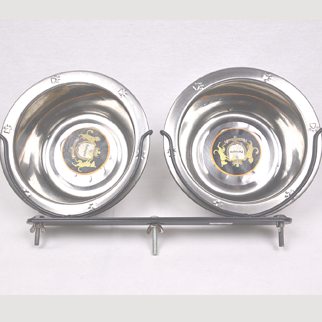 

PETOPIA BOWL250 Tempat Makan Stainless Steel With Hanger 18cm