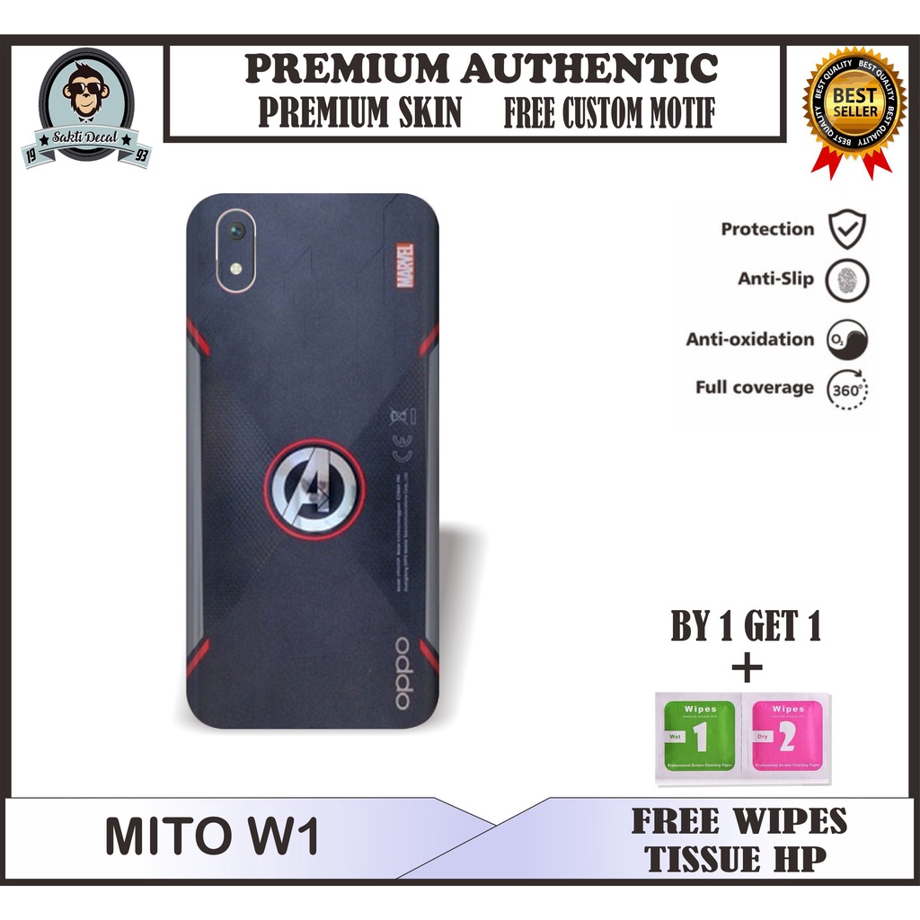 GARSKIN HANDPHONE MITO W1 BY 1 GET 1