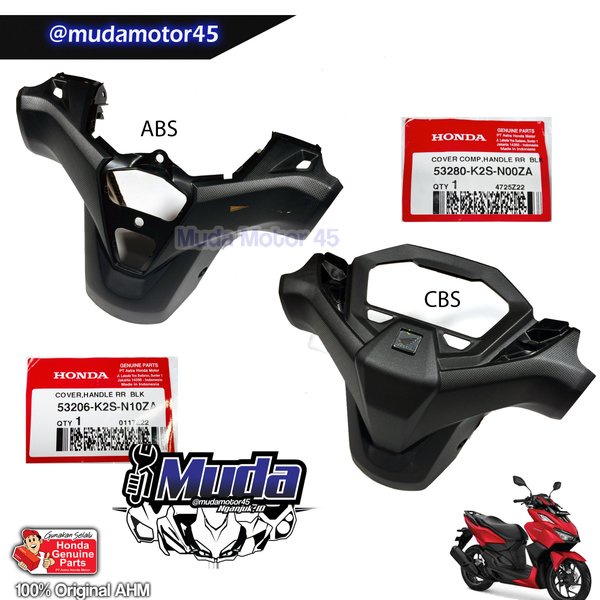 BATOK DEPAN BAG BELAKANG VARIO 160 TIPE CBS DAN ABS 53206-53280-K2S-N10FMB-N10FMB TOTOK VISOR COVER 