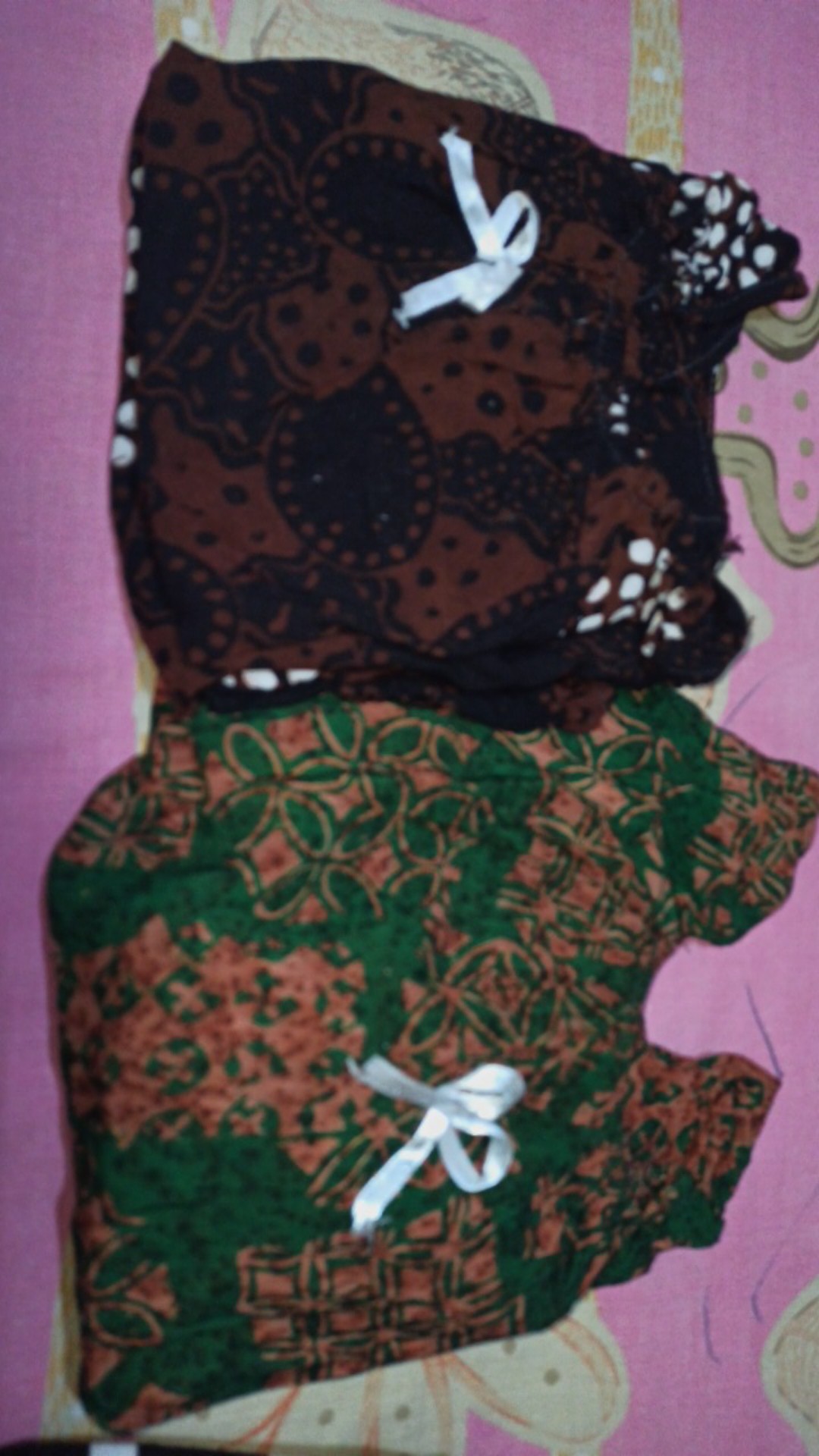 Setelan Batik  Anak Khususkain Cap Umur 2-3th Murah Motif Random Sesuai Stok