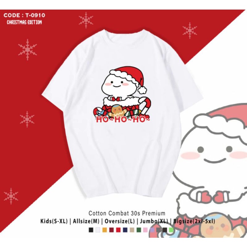 KAOS NATAL PENTOL SANTA/KAOS KATUN EDISI NATAL PENTOL