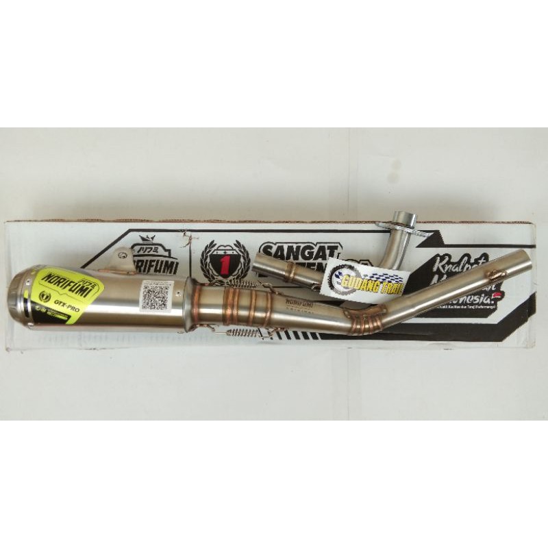 Knalpot Norifumi GTX Pro Bore-Up Stainless Original