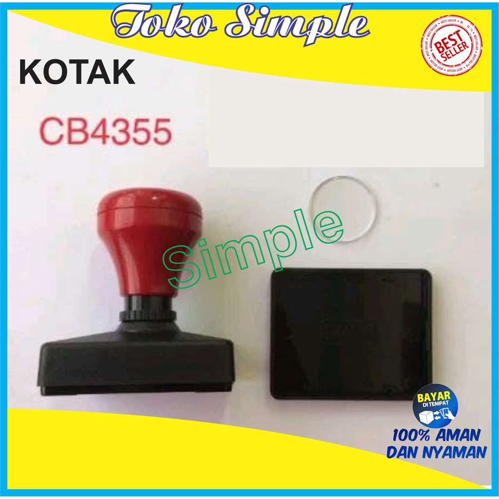 

GAGANG STEMPEL FLASH UKURAN 43X55 STEMPEL WARNA