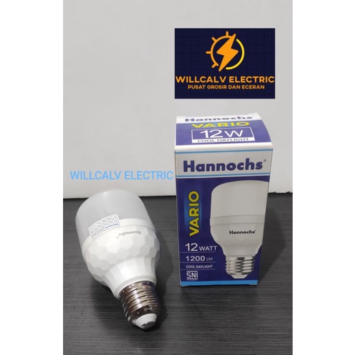 PAKET ISI 5 PC HANNOCHS VARIO 12W 12 WATT CAHAYA PUTIH / LAMPU LED HANNOCHS VARIO 12W 12 WATT 6500K