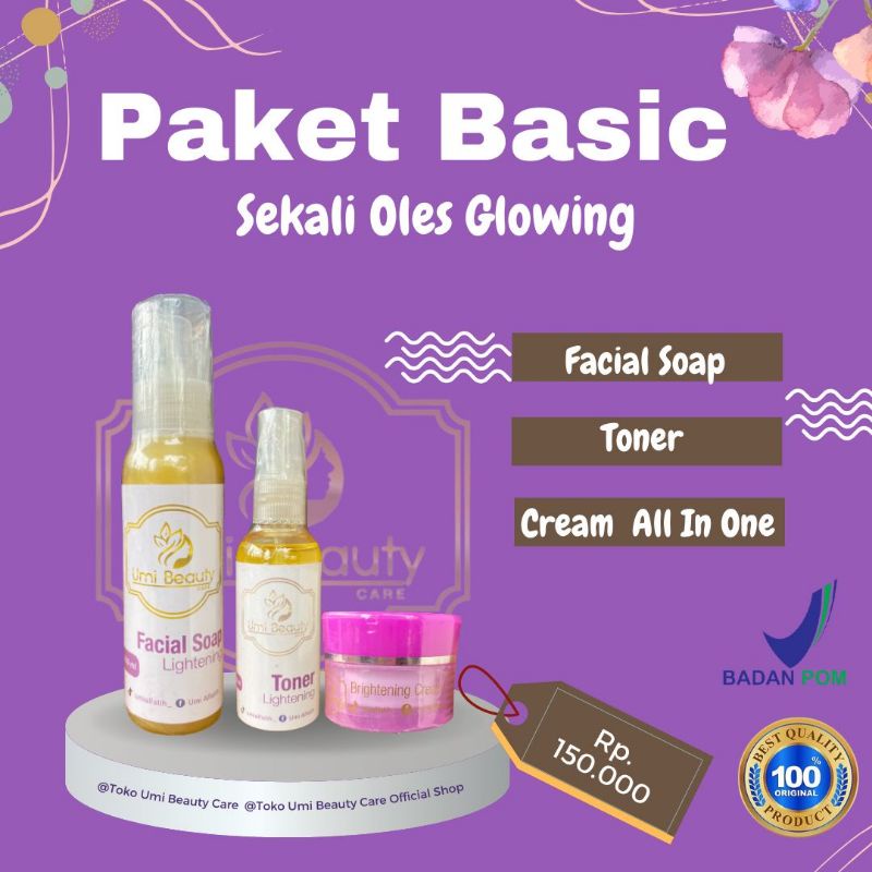 SKINCARE UBC (UMI BEAUTY CARE) CREAM VIRAL BY UMI AL FATIH 100%  ORIGINAL JERAWAT FLEK HITAM