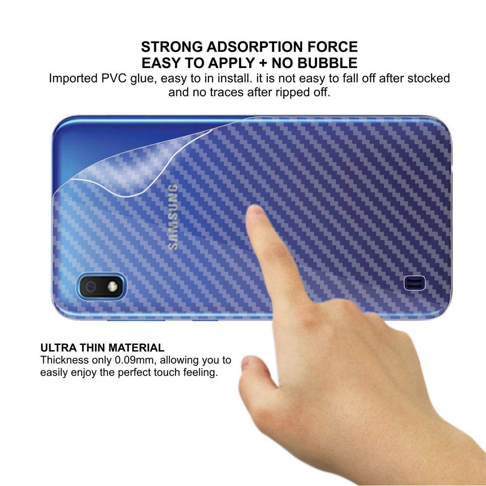 SKIN CARBON TRANSPARAN GARSKIN PROTECTOR TUTUP CASING BELAKANG