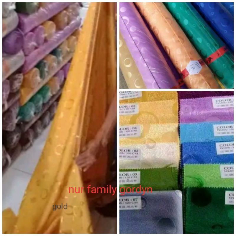 bahan gorden meteran avokadot