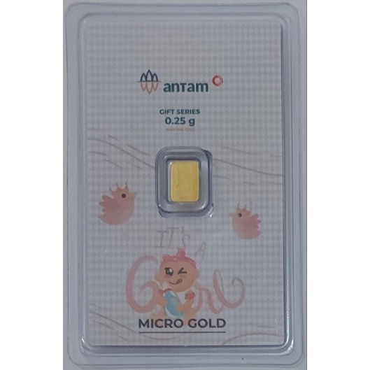 Logam Mulia Antam Hartadinata Gift Series It's A Girl 0.25 Gram