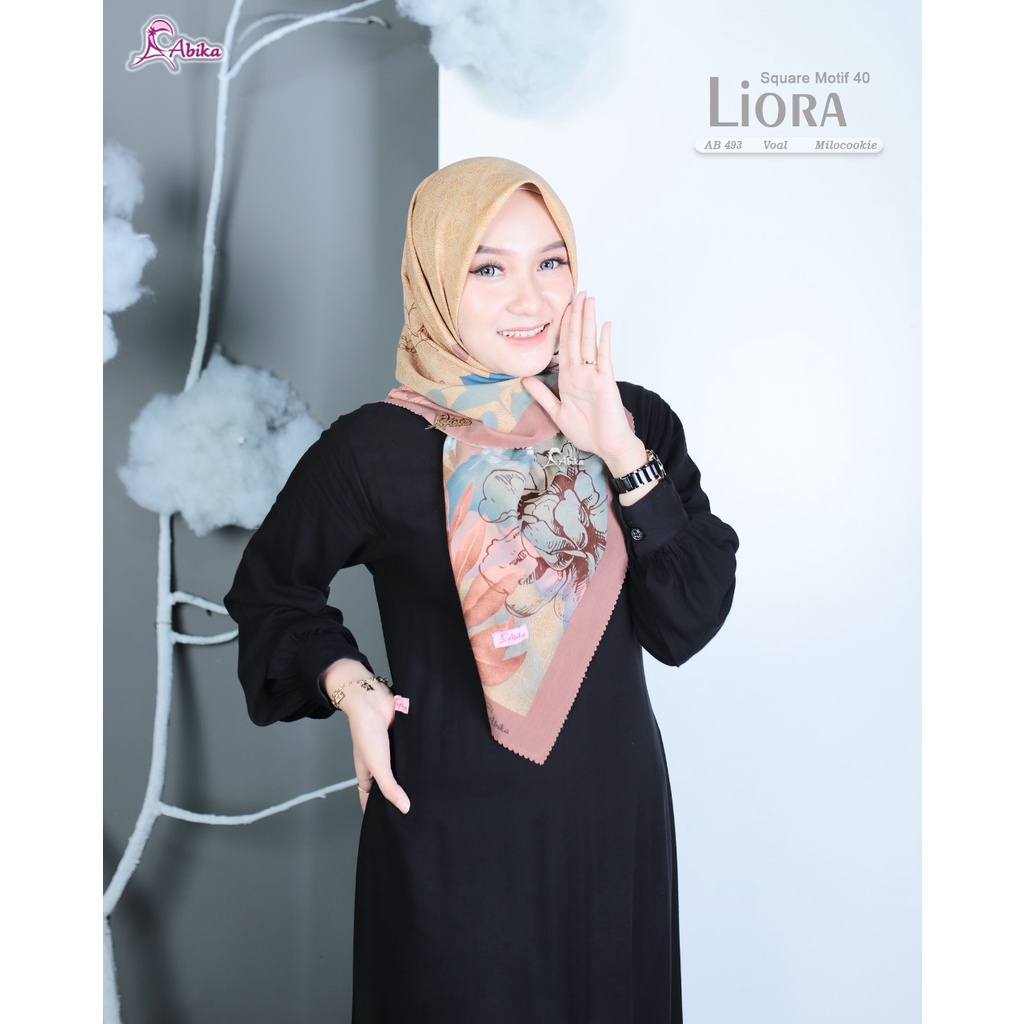 AB 493 LIORA SQUARE MOTIF 40 SEGI EMPAT ABIKA