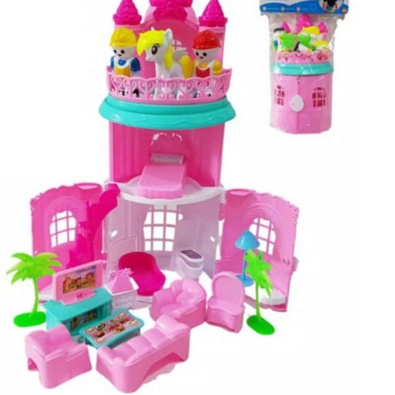 ☑ MAINAN ANAK PEREMPUAN ISTANA PRINCESS KASTEL PONY / Mainan Anak Perempuan Cewek Istana Castile Rum