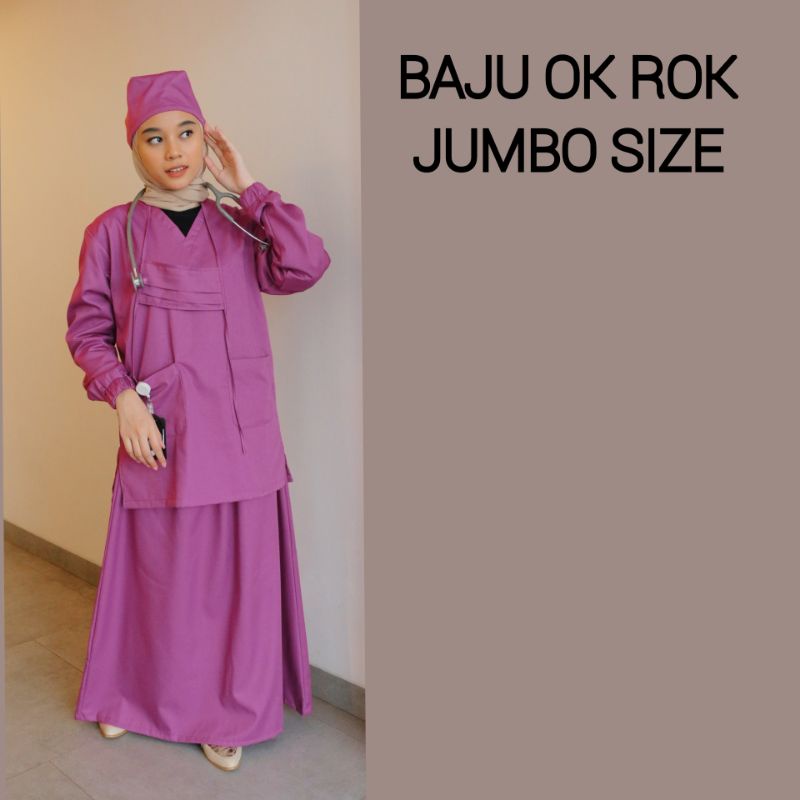 BAJU OK SETELAN ROK JUMBO SIZE