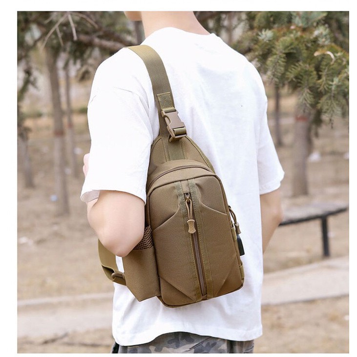 Tas Selempang Tactical Army usb Slingbag 6058