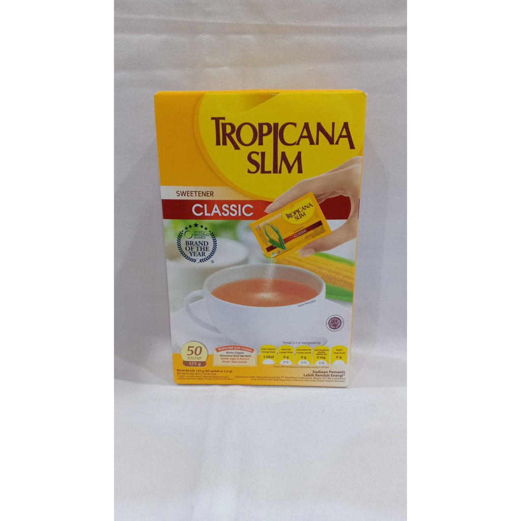 

Tropicana Slim Sweetener Classic 50's