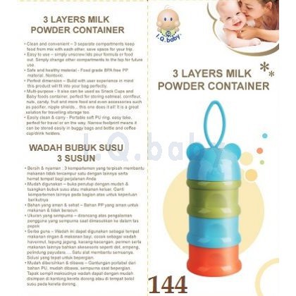 Iq baby 3 Layers milk powder Container - Tempat Susu Bayi