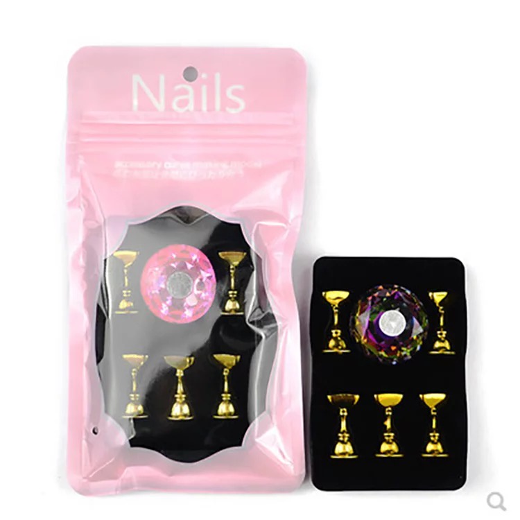 Nail Practice Stand Holder Untuk Latihan Nail Art Display Kuku Magnetic