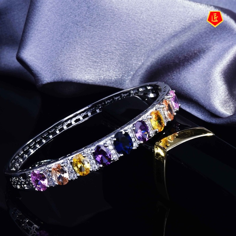 [Ready Stock]Fashion Elegant Natural Color Tourmaline Bracelet