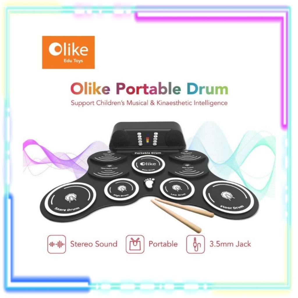 OLIKE PORTABLE DRUM ELEKTRIK GARANSI RESMI OLIKE