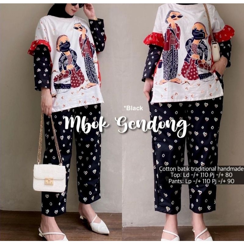 Setelan Batik Mbok Gendong | Setelan Melati | New Yu Tentrem