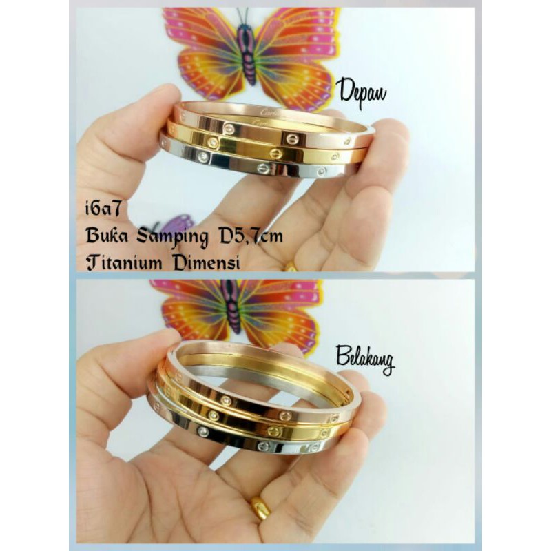 GELANG SET TITANIUM ASLI HIGH QUALITY PREMIUM