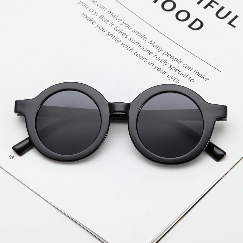 KACAMATA ANAK BULAT KACAMATA ANAK FASHION KACAMATA ANAK UV-BULAT HITAM