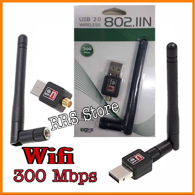 Usb Wifi Adapter with Antena 300Mpbs 1 Antena