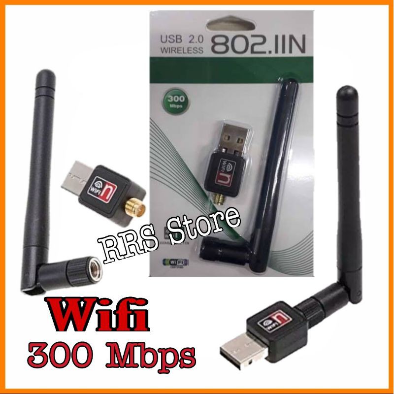 USB WiFi 300Mbps + ANTENA Wireless Adapter 802.11N 300Mbps antenna adapter wifi