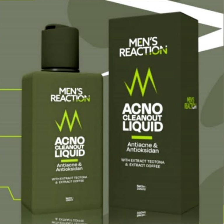 MENS REACTION Acno Clean Liquid Anti Bakteri Pembersih Wajah Pria Dan Jerawat
