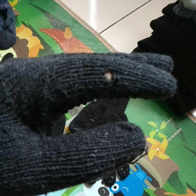 ( Satu Pasang ) Sarung Tangan Kerja Dengan Bintik Karet  / Pelindung Dimasa Psbb Sekarang