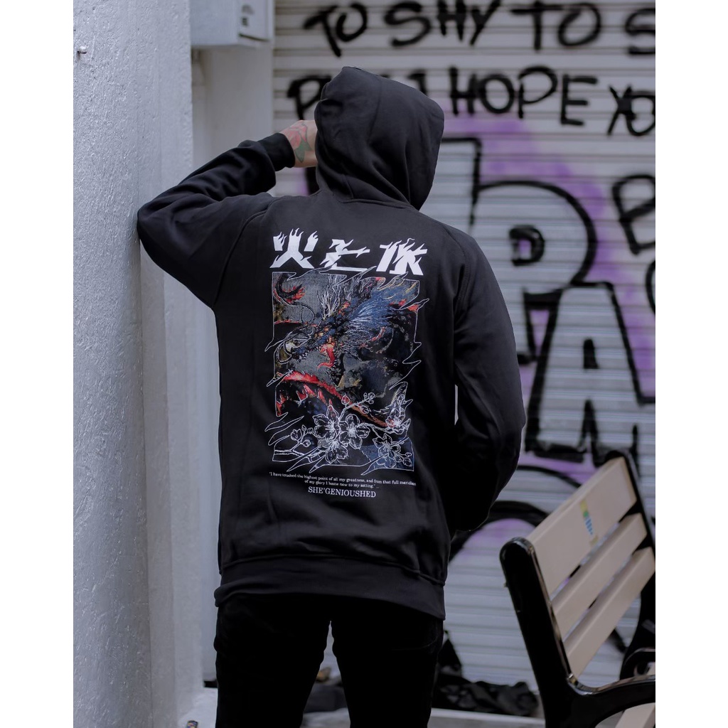 [ BISA COD ] Sweater Hoodie Genius Printing - jaket sweater pria wanita keren terlaris mat flece cotton