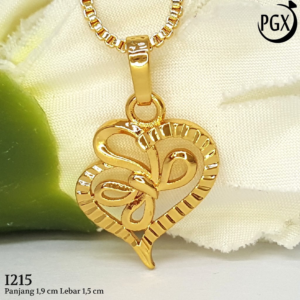 PGX Liontin Kalung Xuping Wanita Perhiasan Lapis Emas Aksesoris Fashion - I215