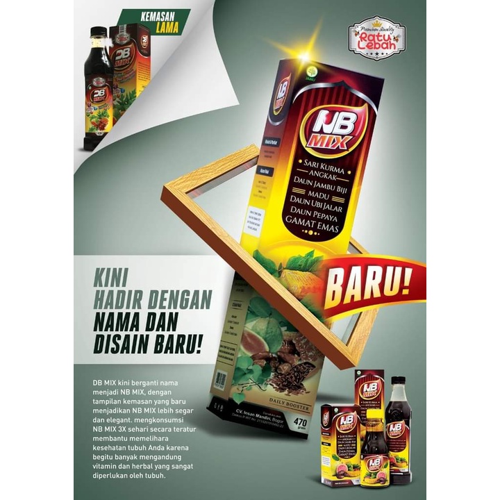 

Ratu Lebah Sari Kurma Madu DB Mix Naikan Trombosit 470gr