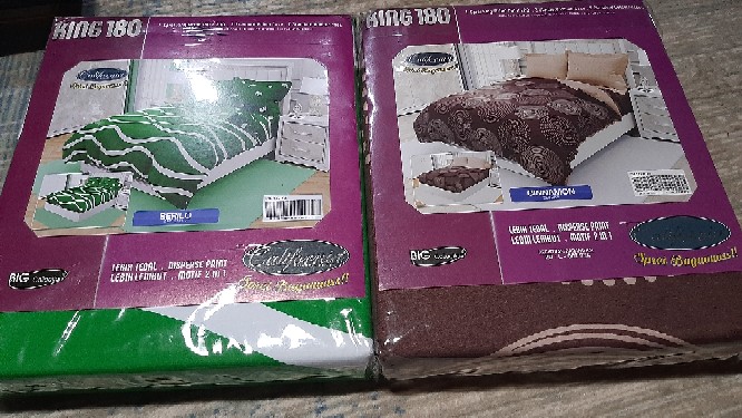 Sprei California 180x200 Abstrak Adem Murah Bahan Katun Sprey Kalifornia Dewasa - Ijn Plaza